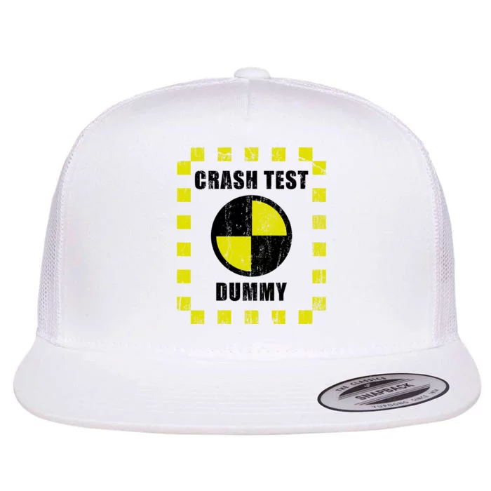 Crash Test Dummy Halloween Costume Funny Flat Bill Trucker Hat