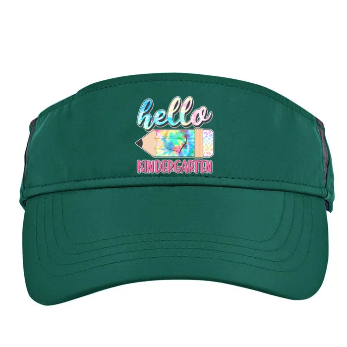 Cute Tie Dye Pencil Hello Kindergarten Adult Drive Performance Visor