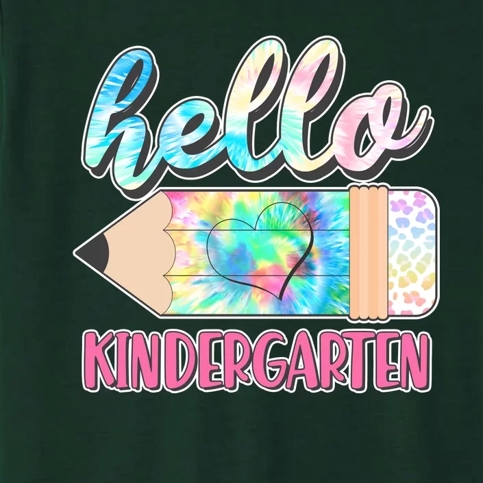 Cute Tie Dye Pencil Hello Kindergarten ChromaSoft Performance T-Shirt