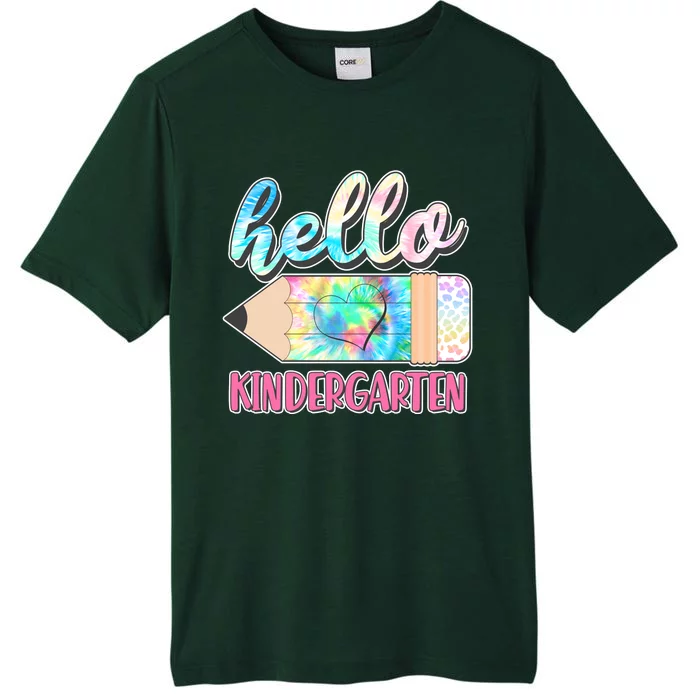 Cute Tie Dye Pencil Hello Kindergarten ChromaSoft Performance T-Shirt