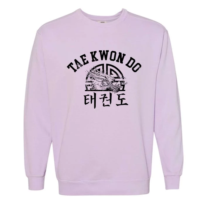 Cool Taekwondo Dragon Vintage Style Tae Kwon Do Tee Garment-Dyed Sweatshirt