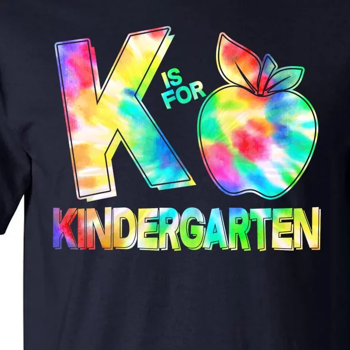 Cute Tie Dye K Is For Kindergarten Tall T-Shirt