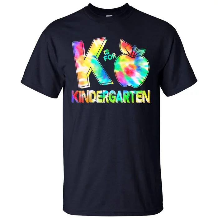 Cute Tie Dye K Is For Kindergarten Tall T-Shirt