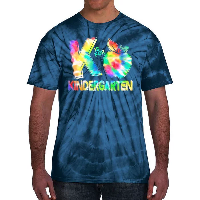 Cute Tie Dye K Is For Kindergarten Tie-Dye T-Shirt