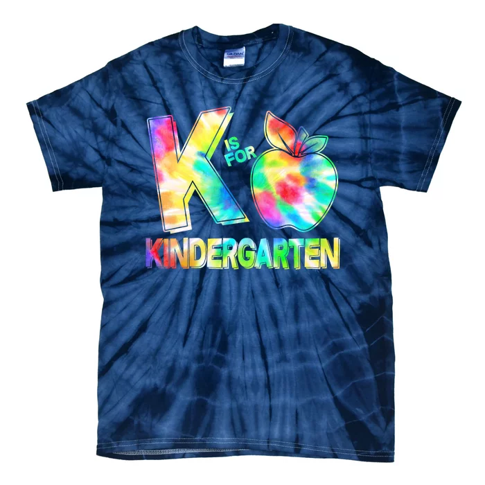 Cute Tie Dye K Is For Kindergarten Tie-Dye T-Shirt