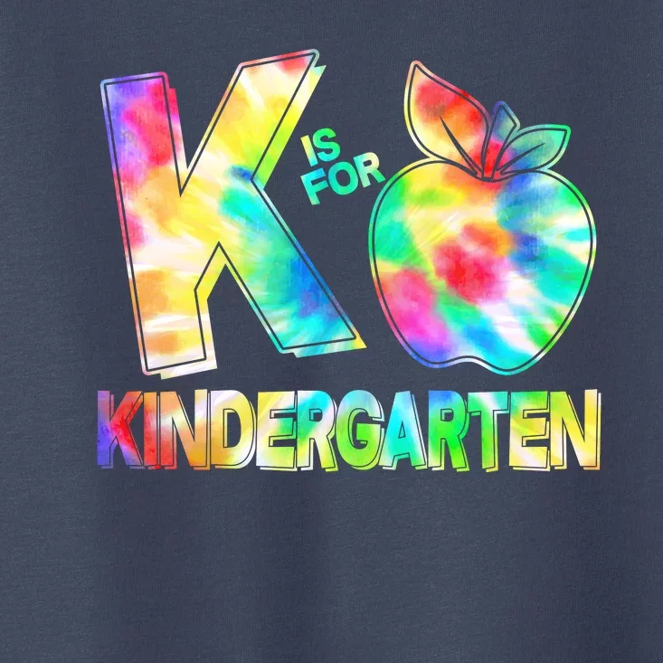 Cute Tie Dye K Is For Kindergarten Toddler T-Shirt