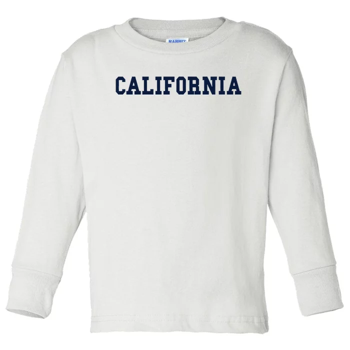 California Throwback Design Classic Toddler Long Sleeve Shirt