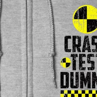 Crash Test Dummy Last Minute Costume Full Zip Hoodie