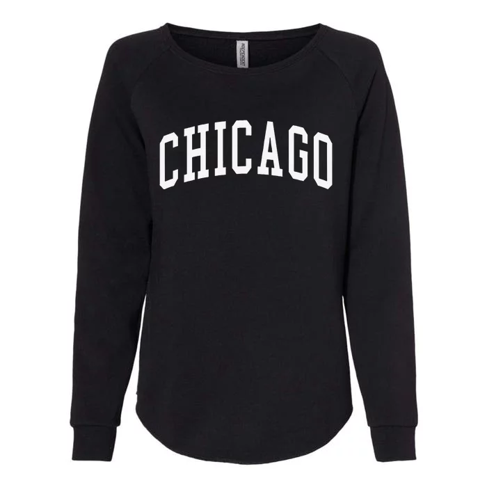 Chicago Throwback Design Classic Womens California Wash Sweatshirt