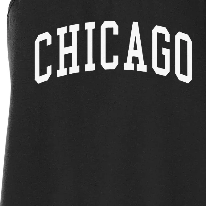 Chicago Throwback Design Classic Women's Racerback Tank