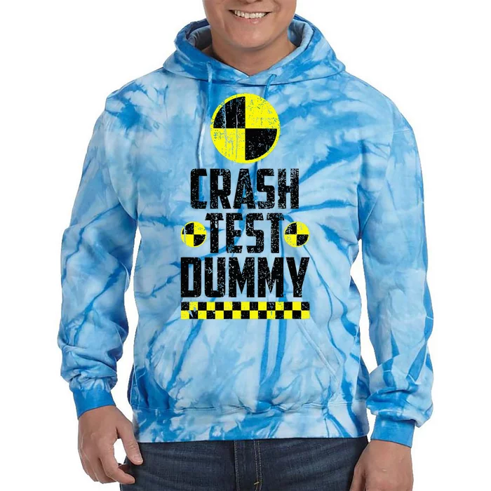 Crash Test Dummy Last Minute Costume Tie Dye Hoodie