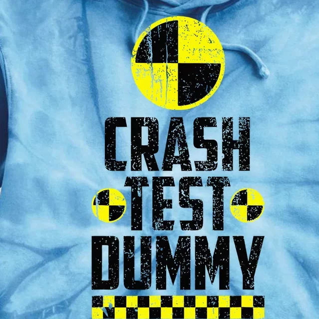 Crash Test Dummy Last Minute Costume Tie Dye Hoodie