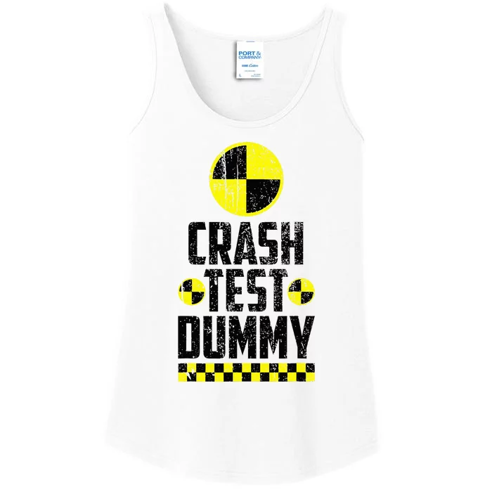 Crash Test Dummy Last Minute Costume Ladies Essential Tank