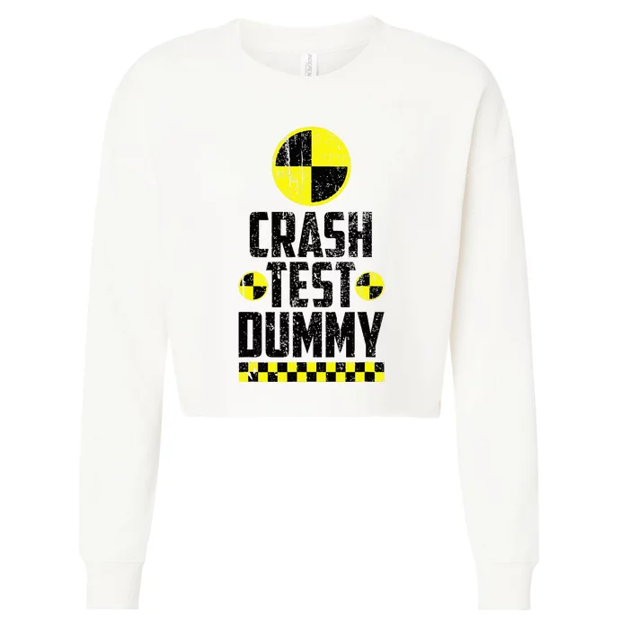 Crash Test Dummy Last Minute Costume Cropped Pullover Crew