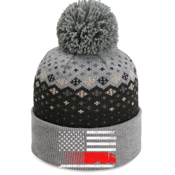 Cool Truck Design For Trucker Vehicle Truck Driver The Baniff Cuffed Pom Beanie