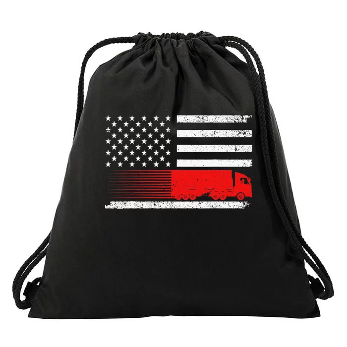 Cool Truck Design For Trucker Vehicle Truck Driver Drawstring Bag