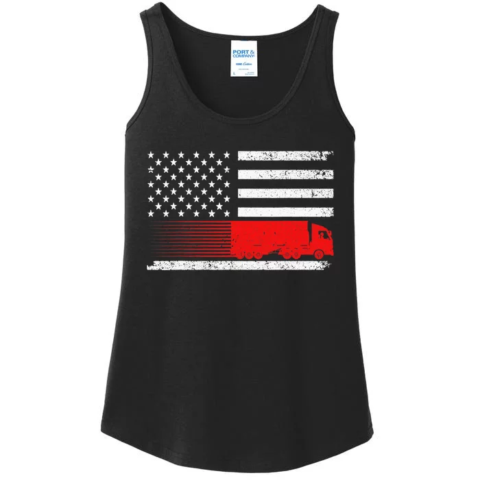 Cool Truck Design For Trucker Vehicle Truck Driver Ladies Essential Tank