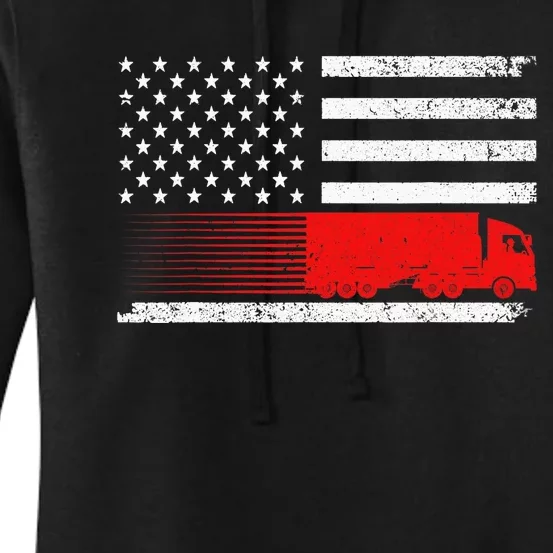 Cool Truck Design For Trucker Vehicle Truck Driver Women's Pullover Hoodie