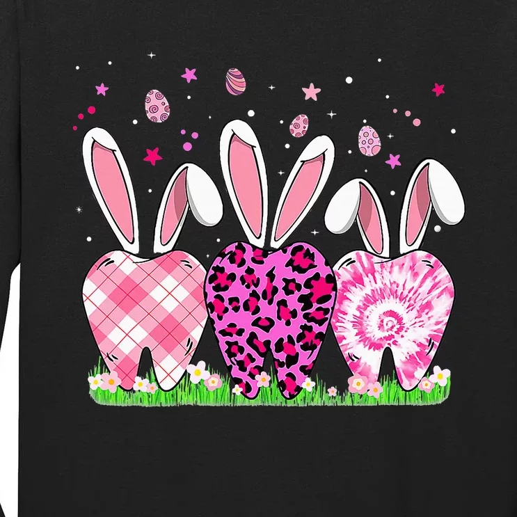 Cute Tooth Dental Squad Dental Assistant Easter Day Tall Long Sleeve T-Shirt