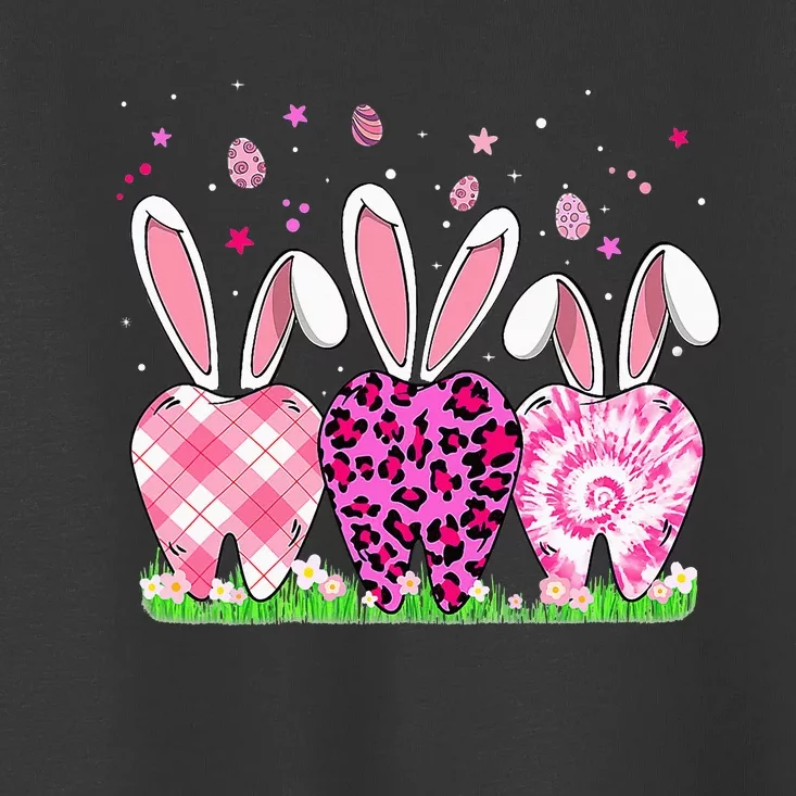 Cute Tooth Dental Squad Dental Assistant Easter Day Toddler T-Shirt