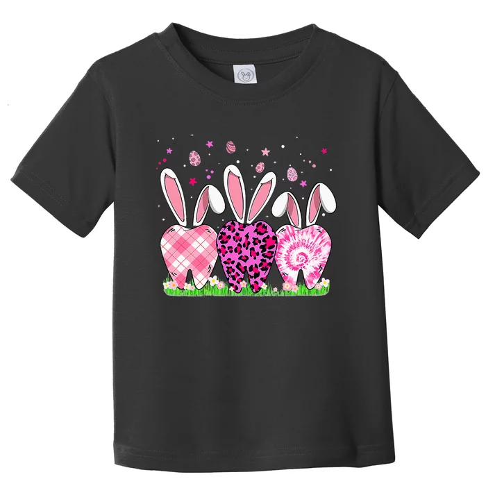 Cute Tooth Dental Squad Dental Assistant Easter Day Toddler T-Shirt