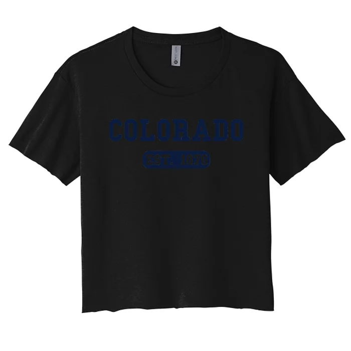 Colorado Throwback Design Classic Women's Crop Top Tee