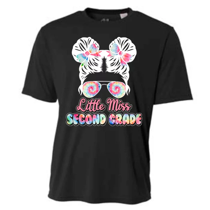 Cute Tie Dye Little Miss Second Grade Cooling Performance Crew T-Shirt