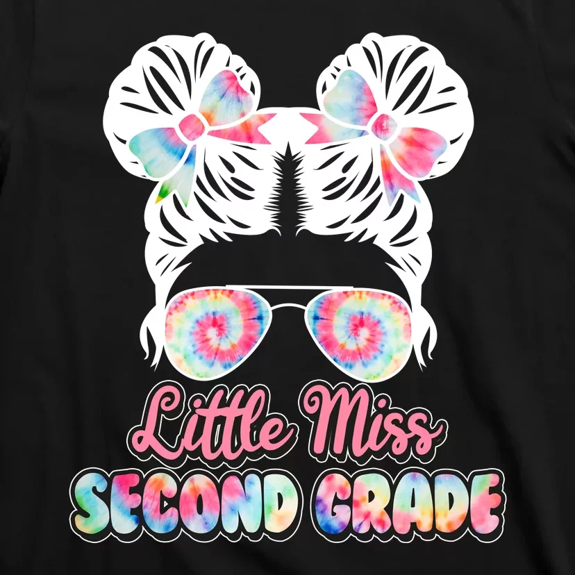 Cute Tie Dye Little Miss Second Grade T-Shirt