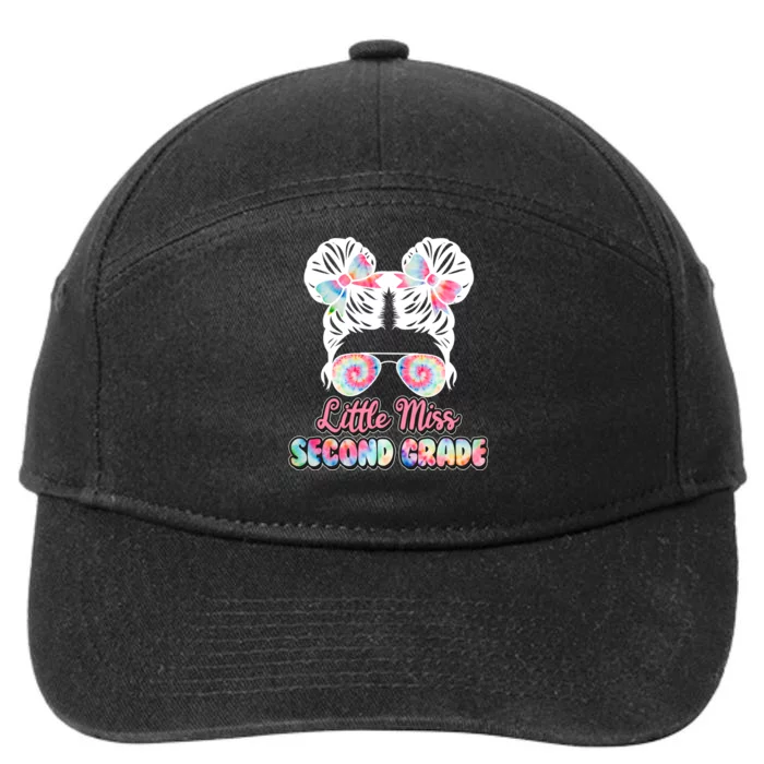 Cute Tie Dye Little Miss Second Grade 7-Panel Snapback Hat