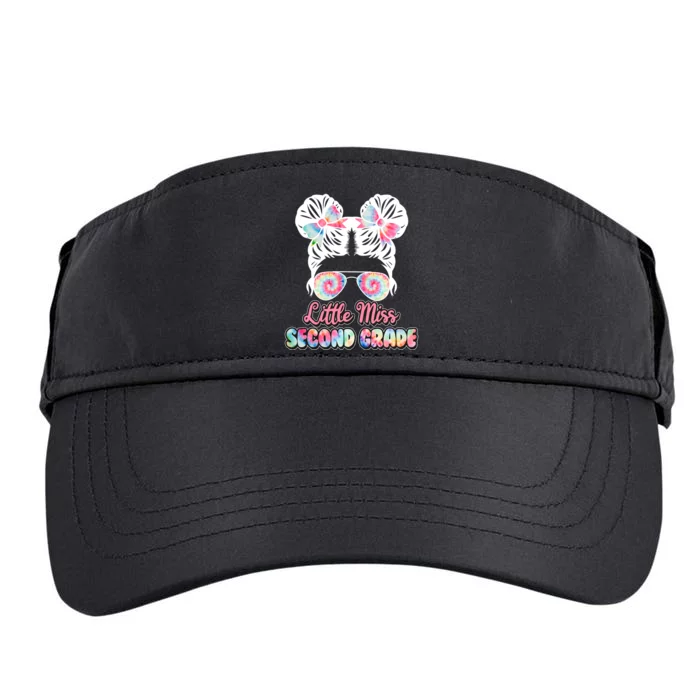 Cute Tie Dye Little Miss Second Grade Adult Drive Performance Visor