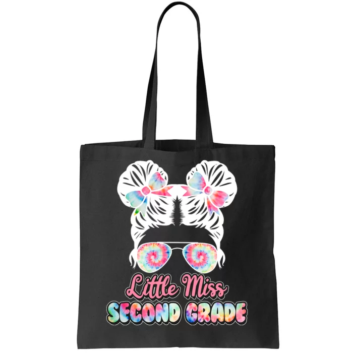 Cute Tie Dye Little Miss Second Grade Tote Bag