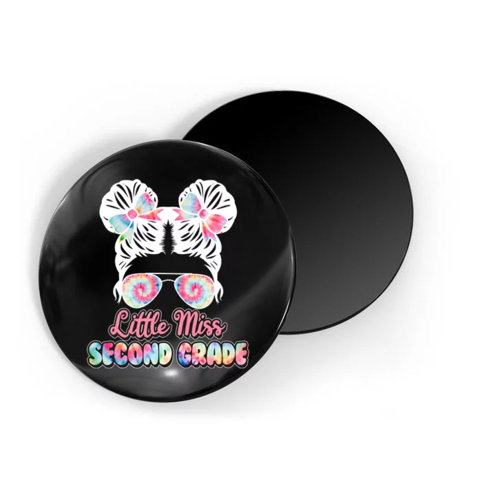 Cute Tie Dye Little Miss Second Grade Magnet