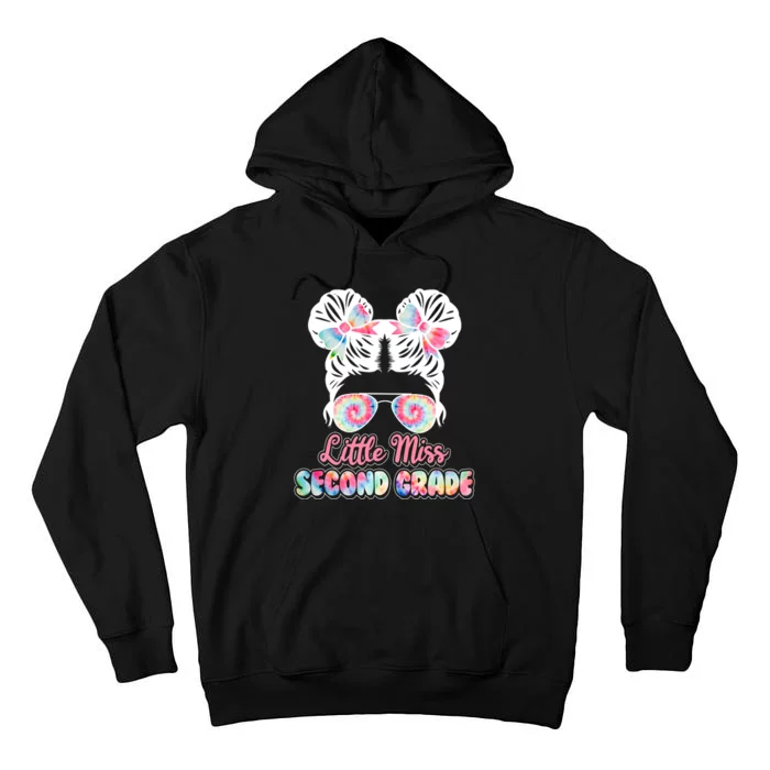 Cute Tie Dye Little Miss Second Grade Tall Hoodie