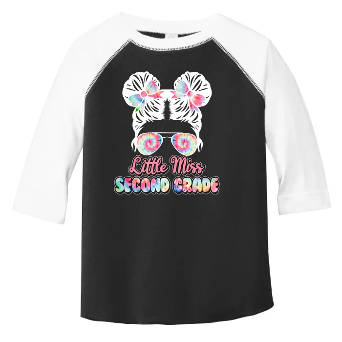 Cute Tie Dye Little Miss Second Grade Toddler Fine Jersey T-Shirt