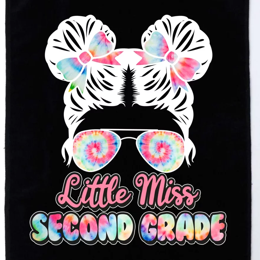 Cute Tie Dye Little Miss Second Grade Platinum Collection Golf Towel