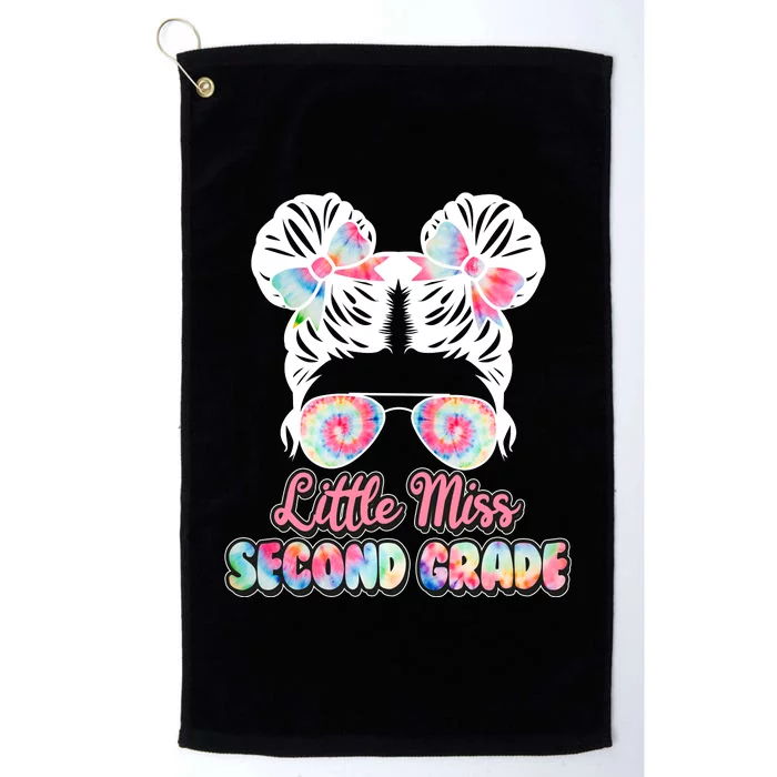 Cute Tie Dye Little Miss Second Grade Platinum Collection Golf Towel