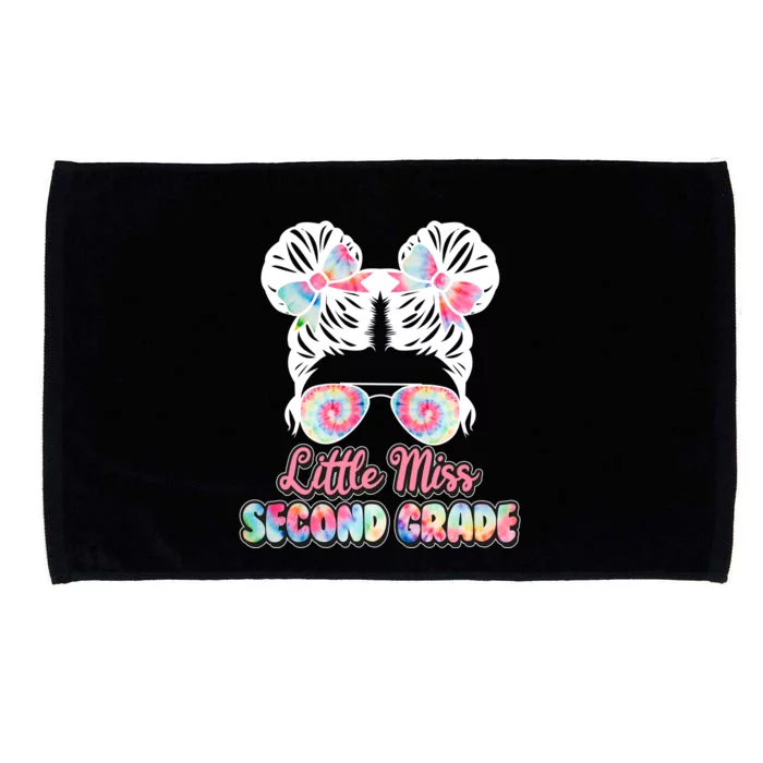 Cute Tie Dye Little Miss Second Grade Microfiber Hand Towel