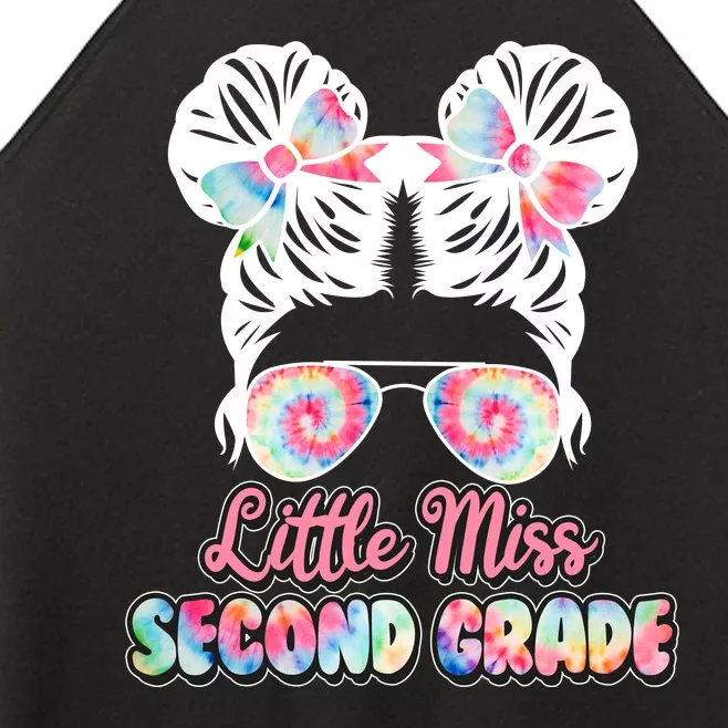 Cute Tie Dye Little Miss Second Grade Women’s Perfect Tri Rocker Tank