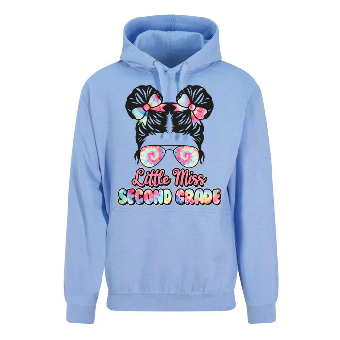 Cute Tie Dye Little Miss Second Grade Unisex Surf Hoodie