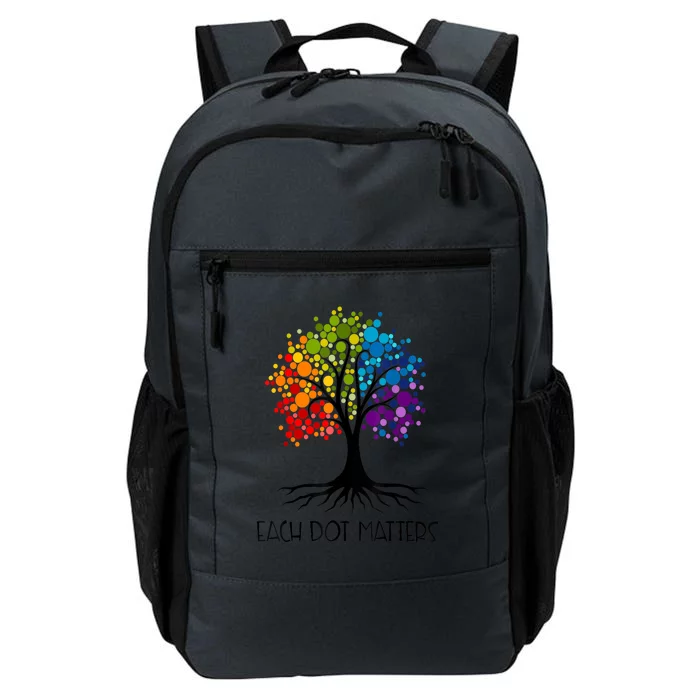 Colorful Tree Each Dot Matters Dot Day Polka Dot Gift Daily Commute Backpack