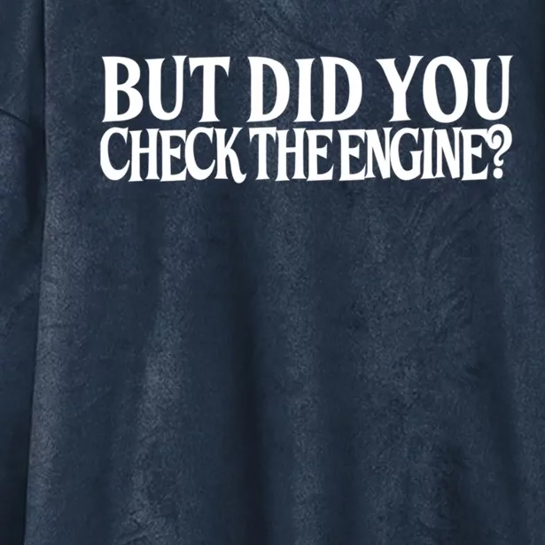 Check The Engine Gift Hooded Wearable Blanket