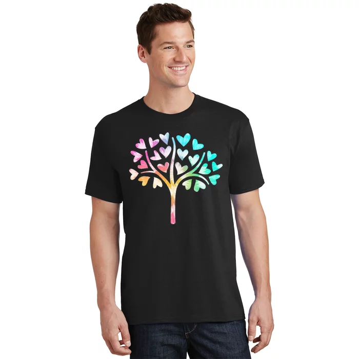 Colorful Tree Earth Day Planet Life Forest Kindness Save Tee T-Shirt