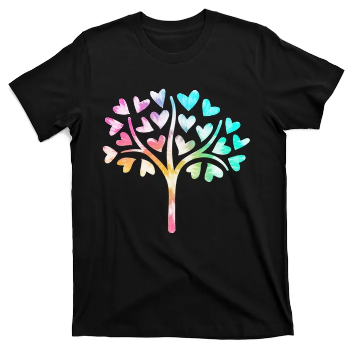 Colorful Tree Earth Day Planet Life Forest Kindness Save Tee T-Shirt