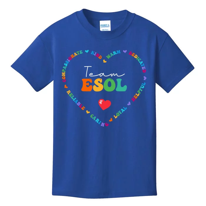 Cute Team Esol Appreciation Week Back To School Cool Gift Kids T-Shirt