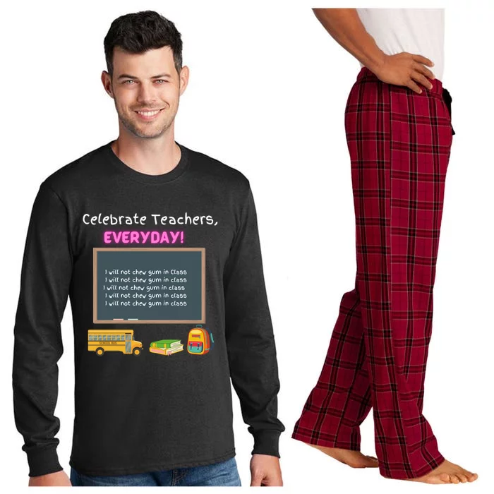 Celebrate Teachers Everyday! National Teachers Day +364 Cute Gift Long Sleeve Pajama Set