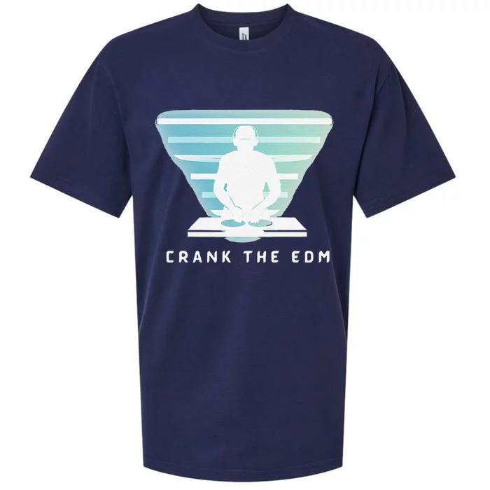 Crank The Edm Electronic Dance Music Humor Sueded Cloud Jersey T-Shirt