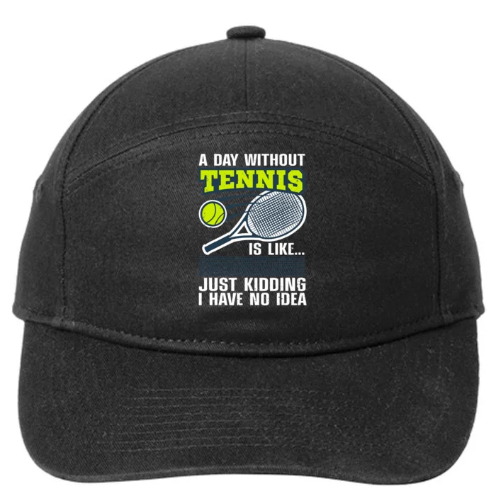 Cool Tennis For Tennis Player Sports Lover Coach 7-Panel Snapback Hat