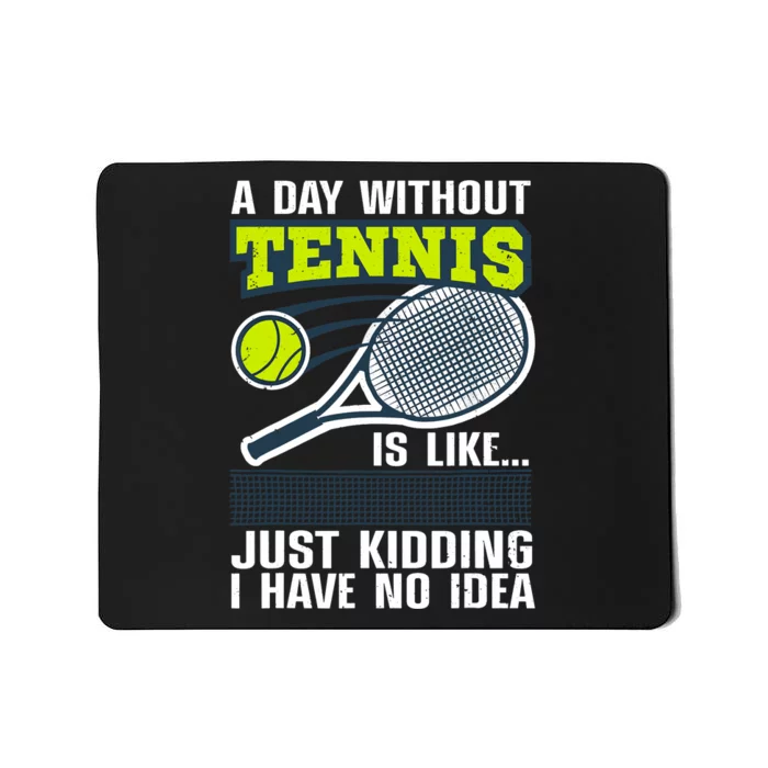 Cool Tennis For Tennis Player Sports Lover Coach Mousepad