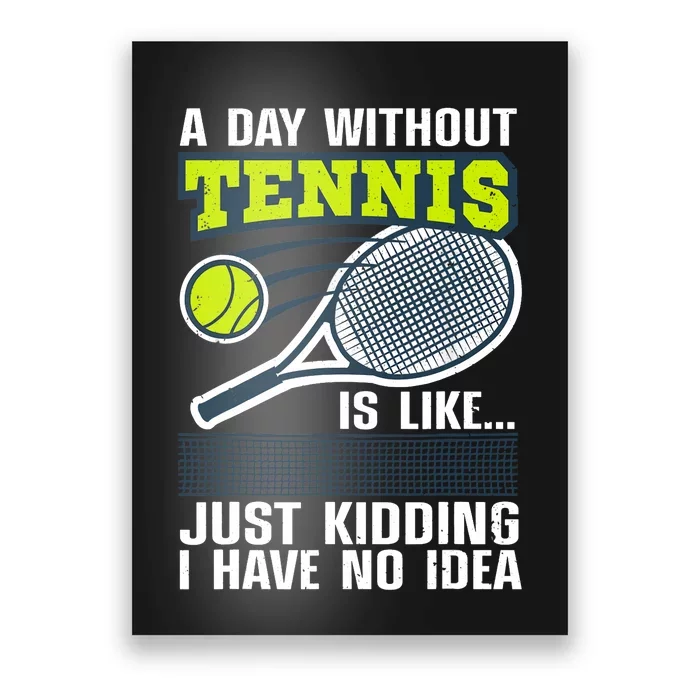 Cool Tennis For Tennis Player Sports Lover Coach Poster