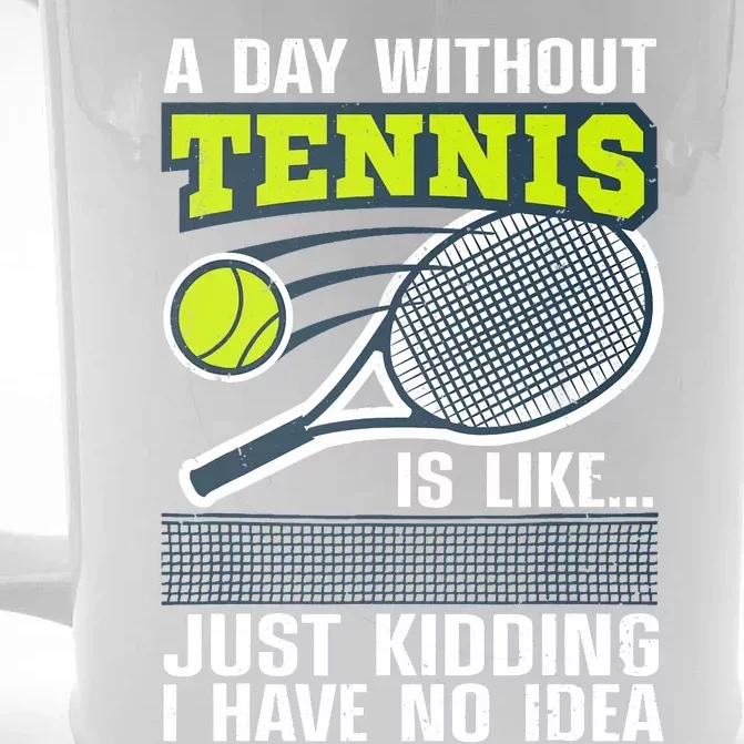 Cool Tennis For Tennis Player Sports Lover Coach Front & Back Beer Stein